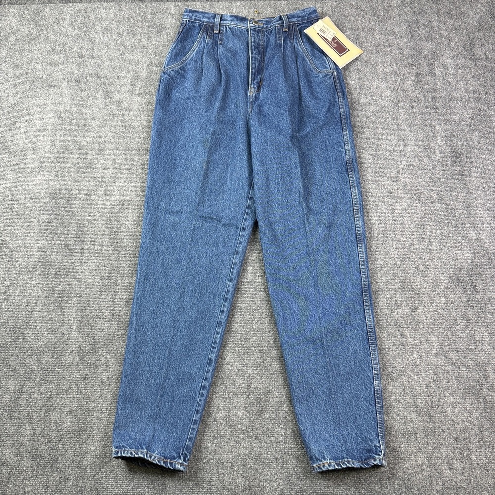 Bill Blass Womens Mom Jeans Size 12 High Rise Pleated Tapered Vintage 90s NWT